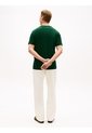 Camiseta Verde De Cuello Redondo Con Logo Bordado Tommy Hilfiger de Tommy Hilfiger