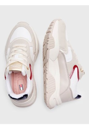 Tenis Beige Con Logo Para Niña Tommy Hilfiger