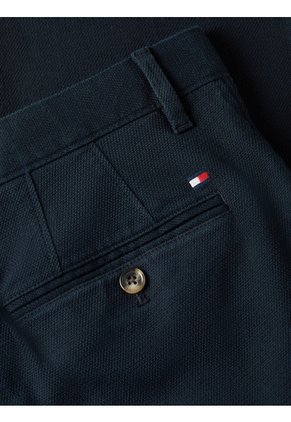 Pantalón Azul Marino Chino Denton Recto Texturizado Tommy Hilfiger