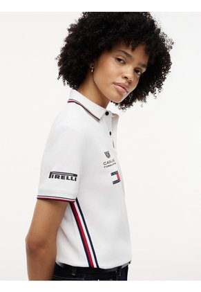Polo Blanco TH X Cadillac Formula 1® Team Sergio Pérez 11 Tommy Hilfiger