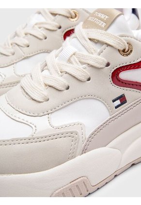 Tenis Beige Con Logo Para Niña Tommy Hilfiger