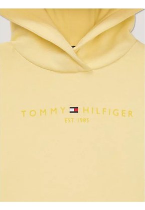 Buzo Amarillo Essential Con Capota Y Logo Tommy Hilfiger