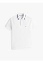 Polo Blanco Performance De Corte Regular Con Ribete Tommy Hilfiger de Tommy Hilfiger
