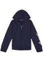 Suéter Azul Con Gorro Polar Y Cremallera Tommy Hilfiger de Tommy Hilfiger