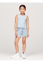 Camiseta Celeste Sin Mangas Con Péplum Tommy Hilfiger de Tommy Hilfiger