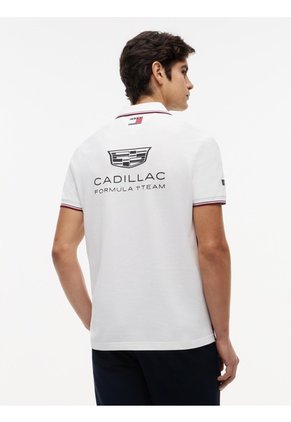 Polo Blanco TH X Cadillac Formula 1® Team Sergio Pérez 11 Tommy Hilfiger