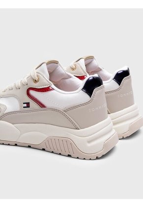 Tenis Beige Con Logo Para Niña Tommy Hilfiger