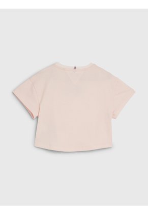 Camiseta Rosa Essential Retro De Punto Tommy Hilfiger