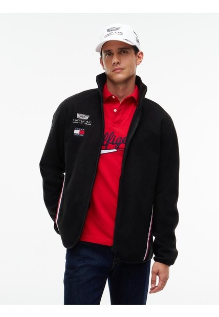 Chaqueta Negra De Tejido Polar TH X Cadillac Formula 1® Team Tommy Hilfiger