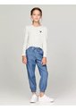 Camiseta Blanca Manga Larga De Rayas Tommy Hilfiger de Tommy Hilfiger