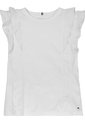 Camiseta Blanca Slim Con Mangas De Diseño Calado Tommy Hilfiger de Tommy Hilfiger