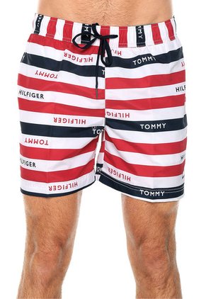 Traje de baño Blanco-Azul-Rojo Tommy Hilfiger