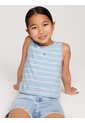 Camiseta Celeste Sin Mangas Con Péplum Tommy Hilfiger de Tommy Hilfiger