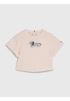 Camiseta Rosa Essential Retro De Punto Tommy Hilfiger