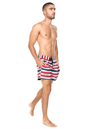 Traje de baño Blanco-Azul-Rojo Tommy Hilfiger