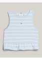 Camiseta Celeste Sin Mangas Con Péplum Tommy Hilfiger de Tommy Hilfiger