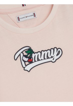Camiseta Rosa Essential Retro De Punto Tommy Hilfiger