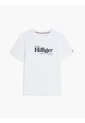 Camiseta Blanca De Punto Con Logo Gráfico Tommy Hilfiger de Tommy Hilfiger