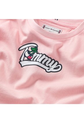 Camiseta Rosa Essential Retro De Punto Tommy Hilfiger