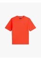 Camiseta Naranja De Punto Con Logo Bordado Tommy Hilfiger de Tommy Hilfiger