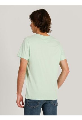 Camiseta Verde Essential Con Logo Tommy Hilfiger