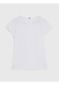 Camiseta Blanca Essential De Corte Slim Con Volantes Tommy Hilfiger de Tommy Hilfiger