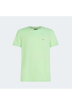 Camiseta Verde Essential Con Logo Tommy Hilfiger