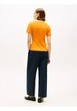Camiseta Naranja Slim De Cuello Redondo Tommy Hilfiger de Tommy Hilfiger