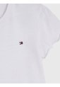 Camiseta Blanca Essential De Corte Slim Con Volantes Tommy Hilfiger de Tommy Hilfiger