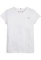 Camiseta Blanca Essential De Corte Slim Con Volantes Tommy Hilfiger de Tommy Hilfiger