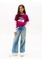 Camiseta Morado De Cuello Redondo Con Logo Tommy Hilfiger de Tommy Hilfiger