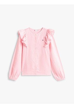 Blusa Rosa Con Diseño De Cuadros Tommy Hilfiger