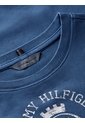 Camiseta Azul Marino De Corte Slim Con Escudo Tommy Hilfiger de Tommy Hilfiger