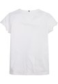 Camiseta Blanca Essential De Corte Slim Con Volantes Tommy Hilfiger de Tommy Hilfiger