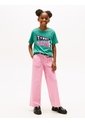 Camiseta Verde De Cuello Redondo Con Logo Tommy Hilfiger de Tommy Hilfiger
