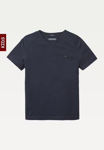 Camiseta Azul De Algodón Orgánico Para Niño Tommy Hilfiger Tommy Hilfiger