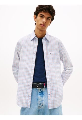 Camisa Multicolor De Popelín Con Diseño De Cuadros Tommy Jeans Tommy Hilfiger