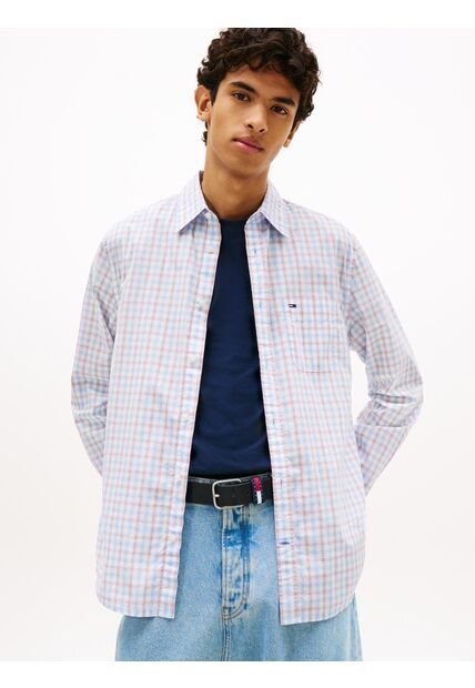 Camisa Multicolor De Popelín Con Diseño De Cuadros Tommy Jeans