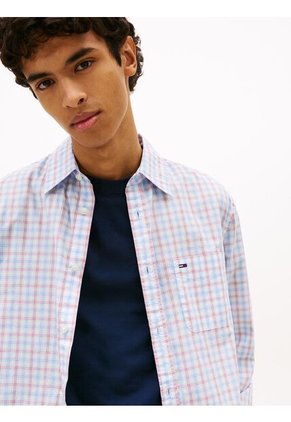 Camisa Multicolor De Popelín Con Diseño De Cuadros Tommy Jeans