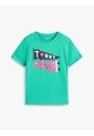 Camiseta Verde De Cuello Redondo Con Logo Tommy Hilfiger de Tommy Hilfiger