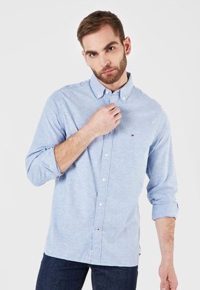 Camisa Azul Tommy Hilfiger