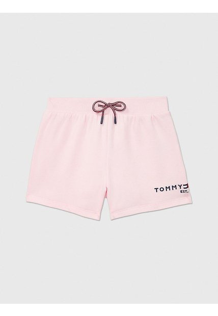 Bermudas Rosa Con Logo Tommy Hilfiger