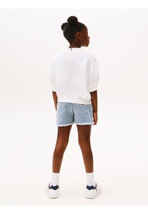 Saco Blanco Con Logo Bordado Tommy Hilfiger
