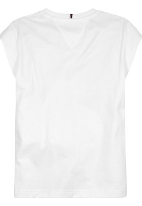 Camiseta Blanca De Algodón New York Tommy Hilfiger