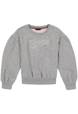 Suéter Gris Con Mangas Abullonadas Tommy Hilfiger Tommy Hilfiger
