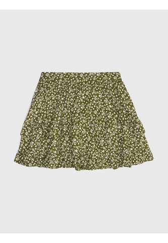 Minifalda Verde De Corte Globo Con Capas Tommy Hilfiger Tommy Hilfiger