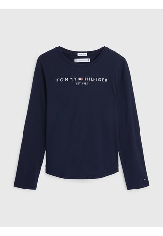 Camiseta Azul Marino De Manga Larga Con Logo Essential Tommy Hilfiger Tommy Hilfiger