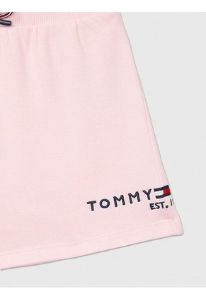 Bermudas Rosa Con Logo Tommy Hilfiger