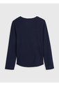 Camiseta Azul Marino De Manga Larga Con Logo Essential Tommy Hilfiger de Tommy Hilfiger