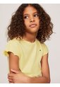 Camiseta Amarilla Essential De Corte Slim Con Volantes Tommy Hilfiger de Tommy Hilfiger